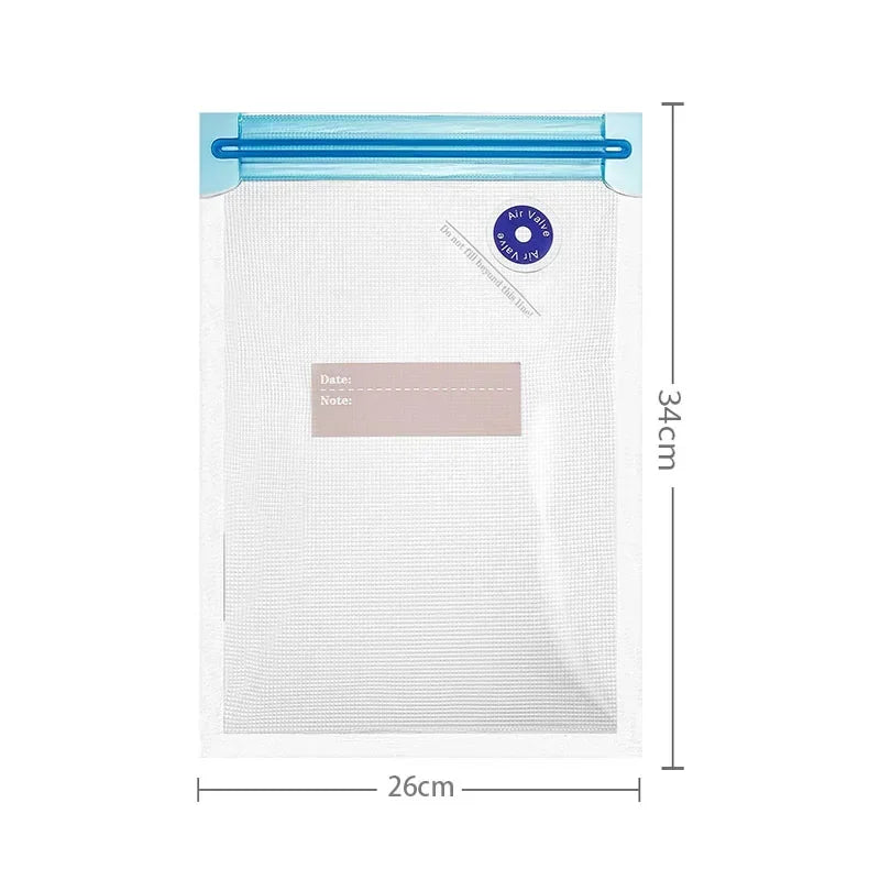 Kitchlab Reusable Vacuum Storage Bags with Hand Pump