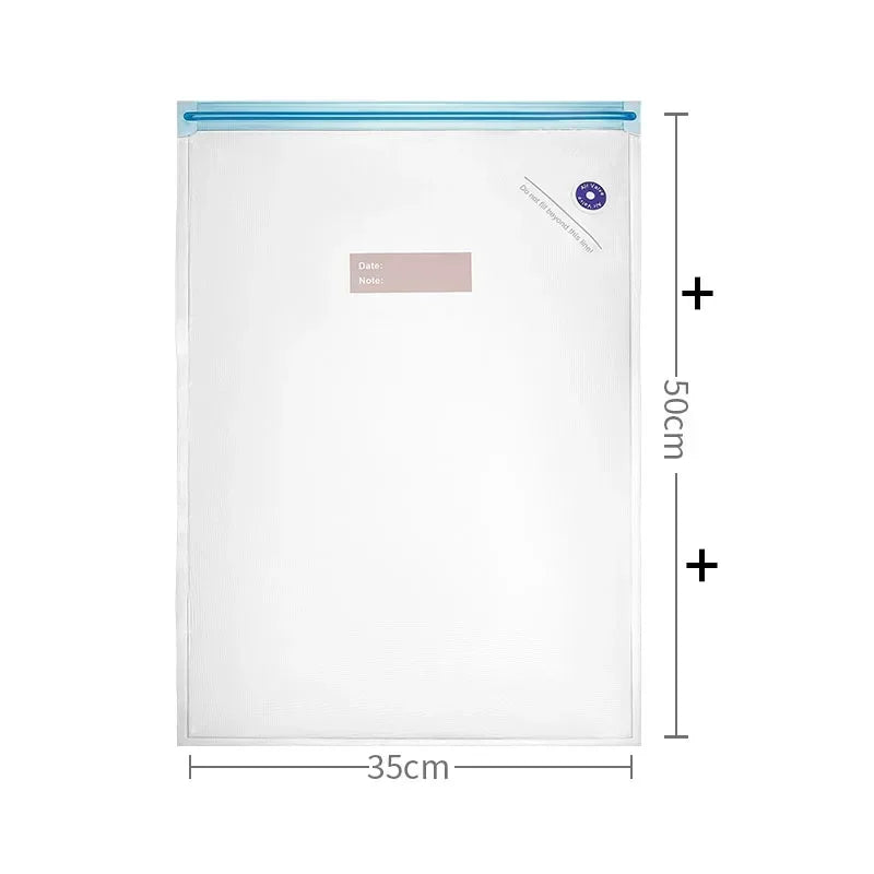 Kitchlab Reusable Vacuum Storage Bags with Hand Pump