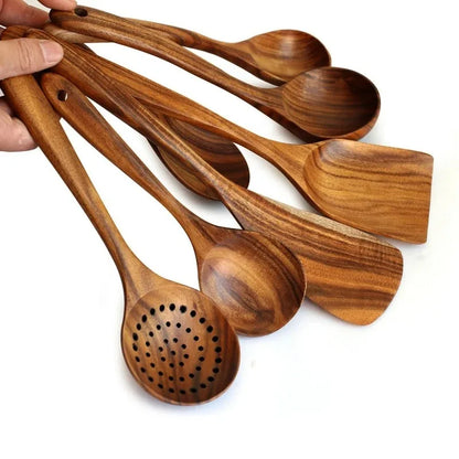 Kitchlab™ Teak Wooden Utensil Set