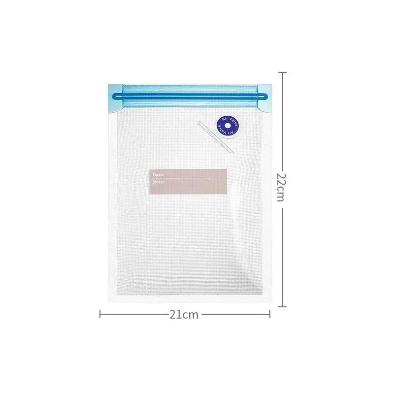 Kitchlab Reusable Vacuum Storage Bags with Hand Pump