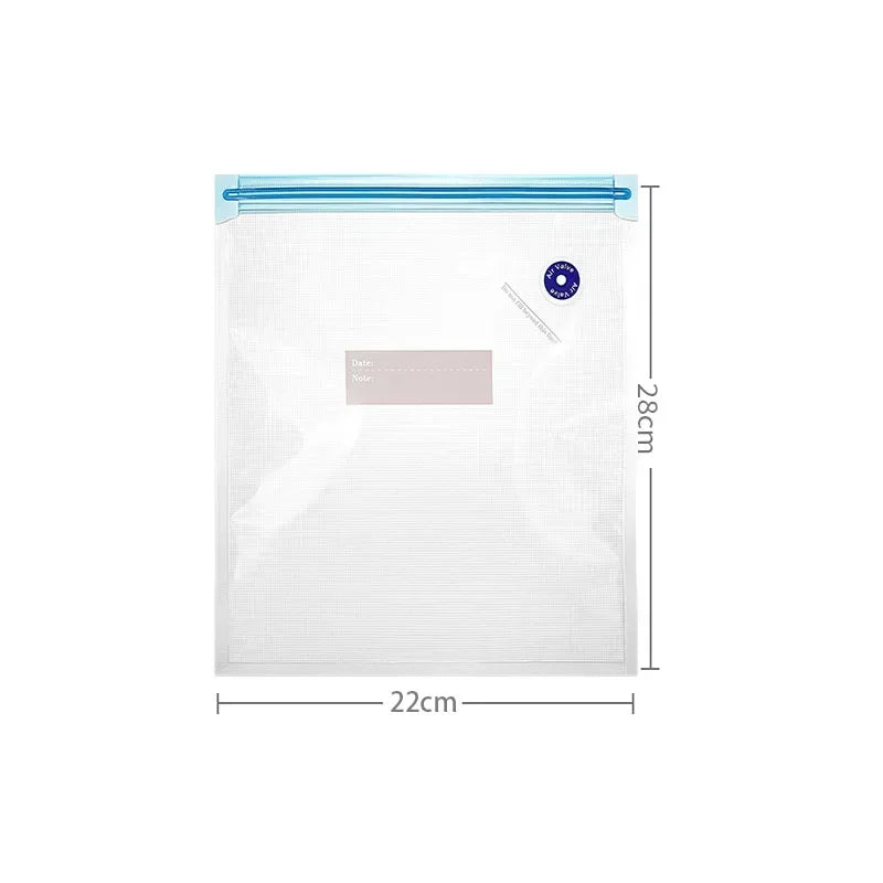 Kitchlab Reusable Vacuum Storage Bags with Hand Pump
