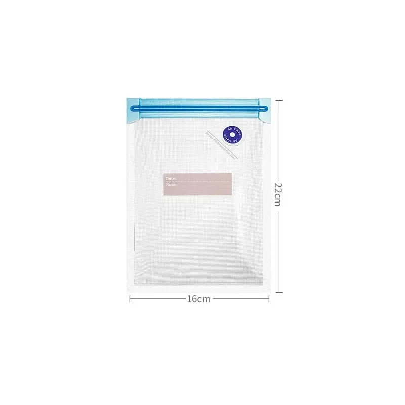 Kitchlab Reusable Vacuum Storage Bags with Hand Pump