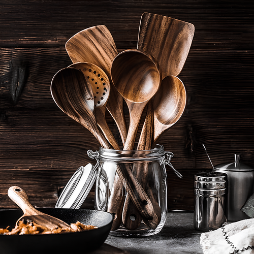 Kitchlab™ Teak Wooden Utensil Set